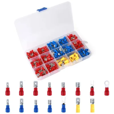 Kit Terminali Faston Capicorda a Crimpare - 280 pezzi 15 tipi