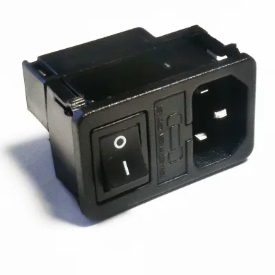 Modulo alimentazione IEC da incasso a pannello - con Interruttore