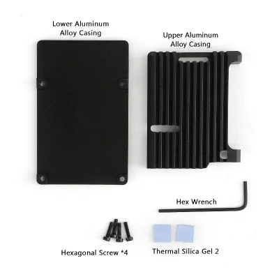 Armor Case for Raspberry Pi 4 Fanless - Alluminium Heatsink