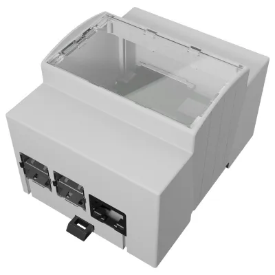 Modular Case for Raspberry PI4 on DIN Rail + Heatsink